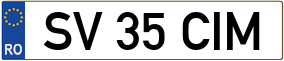 Truck License Plate